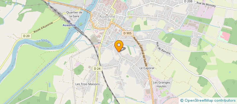 localisation de l'entreprise MONSIEUR SYLVAIN POULOT  AUXONNE