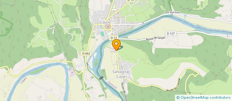 localisation de l'entreprise MONSIEUR SYLVAIN POURCEL  SALVAGNAC-CAJARC