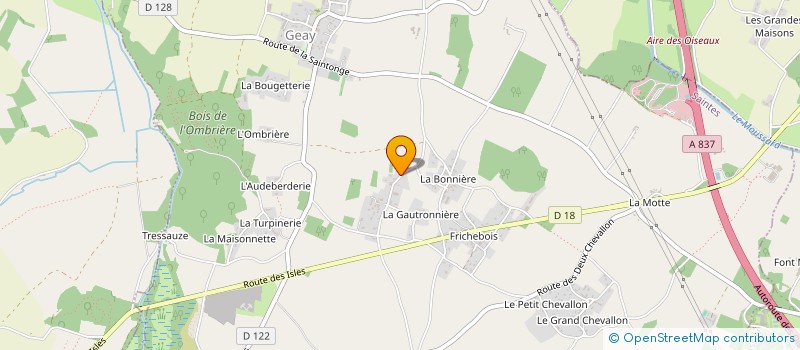 localisation de l'entreprise MONSIEUR SYLVAIN PREAU  GEAY