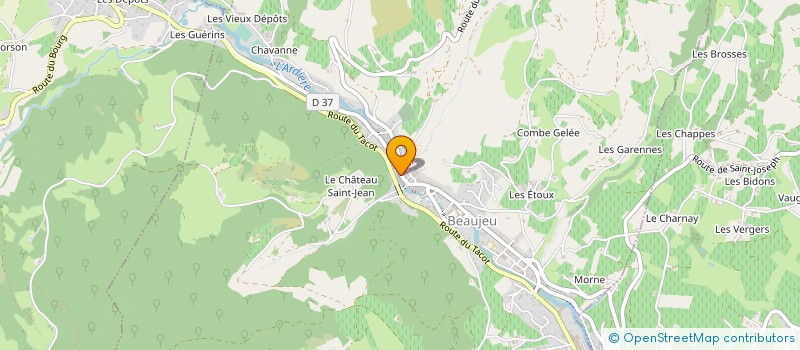 localisation de l'entreprise MONSIEUR SYLVAIN PROTHERY  BEAUJEU