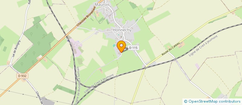 localisation de l'entreprise MONSIEUR SYLVAIN QUENNESSON  HONNECHY