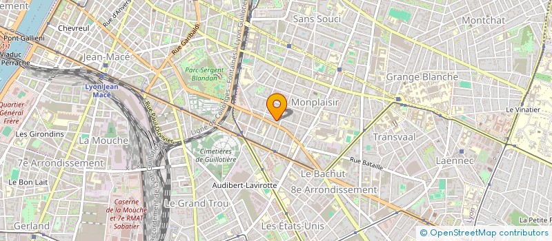 localisation de l'entreprise MONSIEUR SYLVAIN RACINEUX à LYON