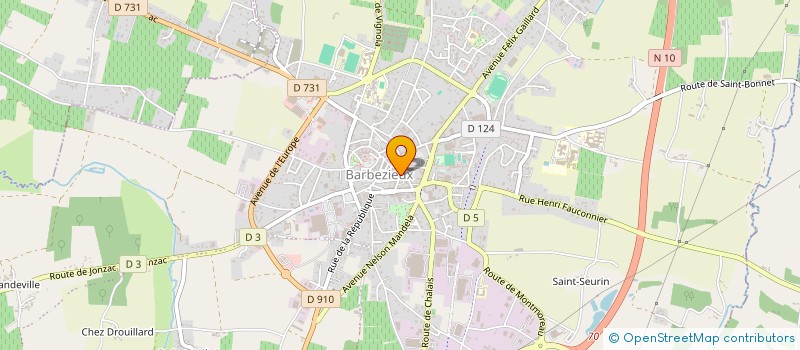 localisation de l'entreprise MONSIEUR SYLVAIN RAMASAMY  BARBEZIEUX-SAINT-HILAIRE