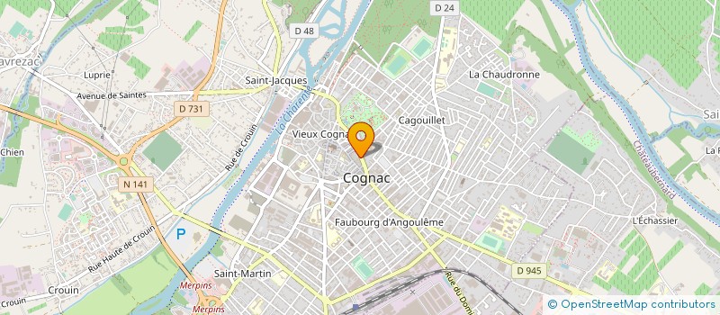 localisation de l'entreprise MONSIEUR SYLVAIN RAMEAU à COGNAC