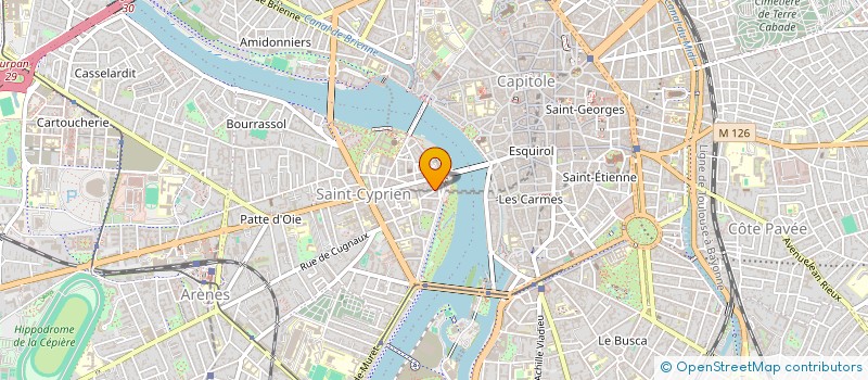 localisation de l'entreprise MONSIEUR SYLVAIN RASCOUAILLES  TOULOUSE