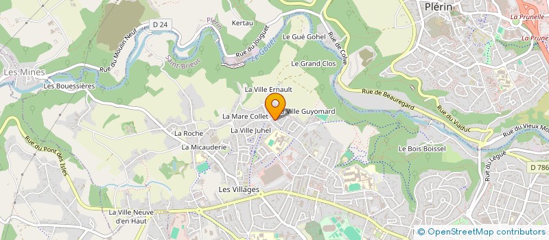 localisation de l'entreprise MONSIEUR SYLVAIN RAULT à SAINT-BRIEUC