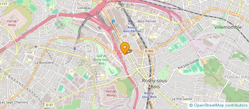 localisation de l'entreprise MONSIEUR SYLVAIN REGENT à ROSNY-SOUS-BOIS