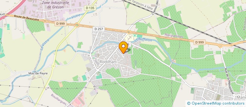 localisation de l'entreprise MONSIEUR SYLVAIN RENE-CORAIL  RODILHAN
