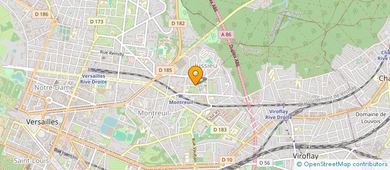 localisation de l'entreprise MONSIEUR SYLVAIN RENIER à VERSAILLES