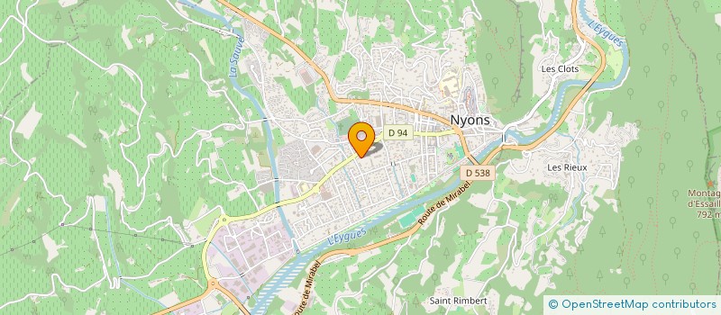 localisation de l'entreprise MONSIEUR SYLVAIN RIBIERE à NYONS