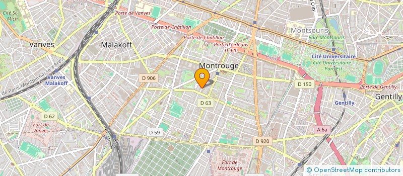 localisation de l'entreprise MONSIEUR SYLVAIN RICHARD  MONTROUGE