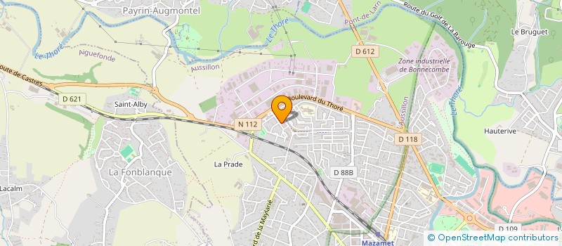 localisation de l'entreprise MONSIEUR SYLVAIN RICHET  AUSSILLON