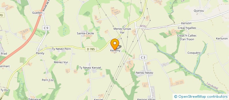 localisation de l'entreprise MONSIEUR SYLVAIN RIOU  BRIEC