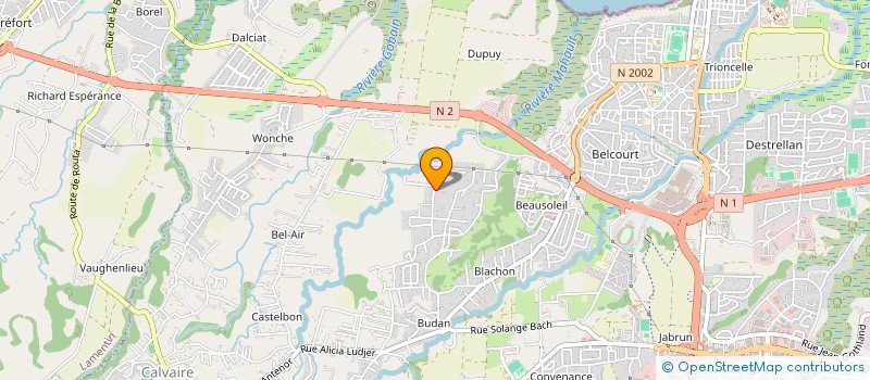 localisation de l'entreprise MONSIEUR SYLVAIN RIQUET  BAIE-MAHAULT