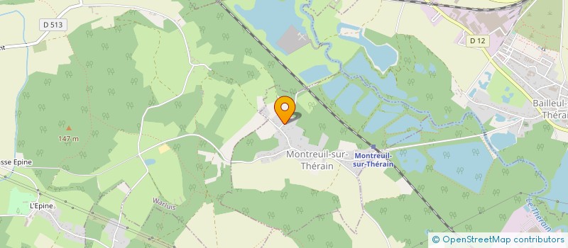 localisation de l'entreprise MONSIEUR SYLVAIN RITACCO  MONTREUIL-SUR-THERAIN