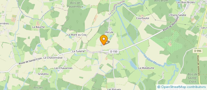 localisation de l'entreprise MONSIEUR SYLVAIN ROBERT  SAINTE-CROIX-EN-BRESSE