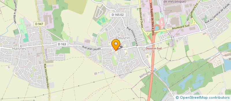 localisation de l'entreprise MONSIEUR SYLVAIN ROBERT PAUL LATOUCHE  DOUVRIN