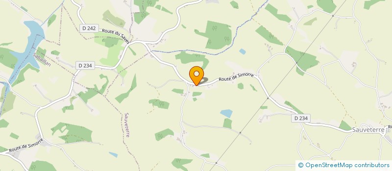 localisation de l'entreprise MONSIEUR SYLVAIN ROBIN  SAUVETERRE