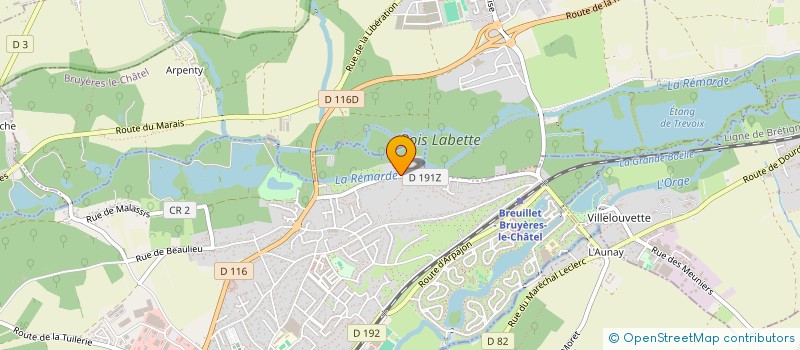 localisation de l'entreprise MONSIEUR SYLVAIN ROCHER  BREUILLET