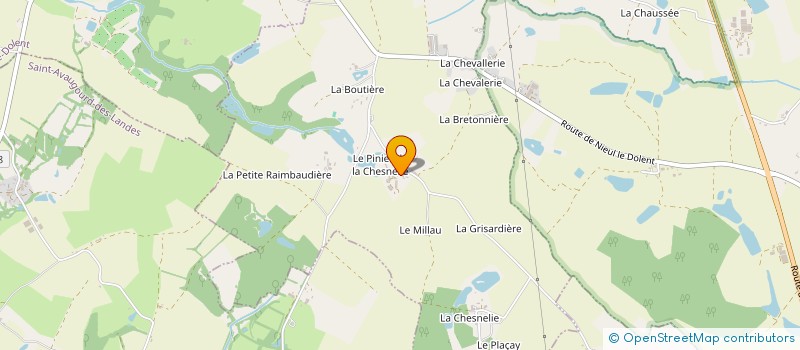 localisation de l'entreprise MONSIEUR SYLVAIN ROCHEREAU à LA BOISSIERE-DES-LANDES