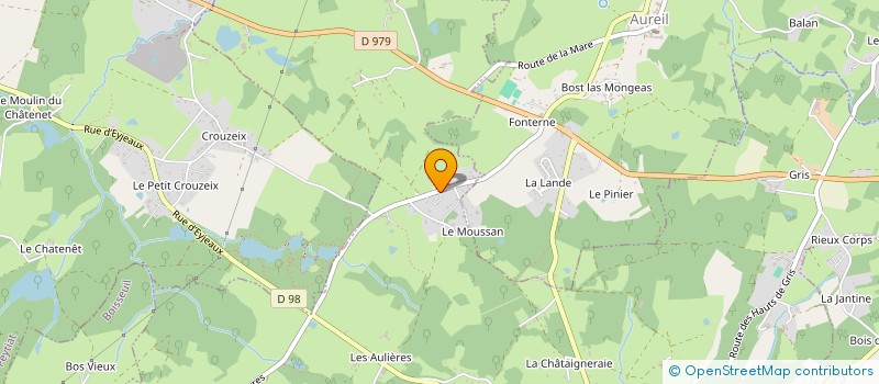 localisation de l'entreprise MONSIEUR SYLVAIN RODRIGUES DE SA à EYJEAUX
