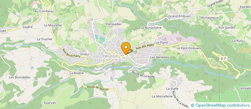 localisation de l'entreprise MONSIEUR SYLVAIN RODRIGUEZ  PELUSSIN