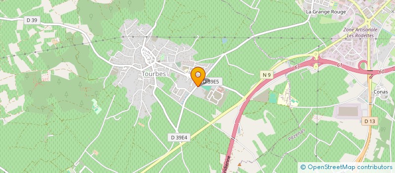 localisation de l'entreprise MONSIEUR SYLVAIN RODRIGUEZ  TOURBES