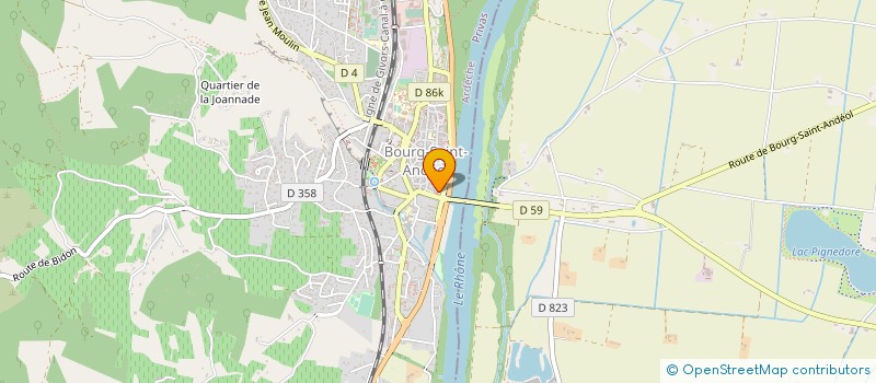 localisation de l'entreprise MONSIEUR SYLVAIN ROGNON à SAINT MARCEL D'ARDECHE