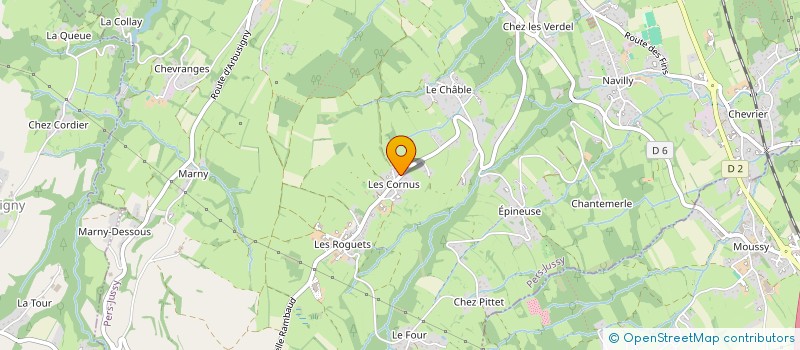 localisation de l'entreprise MONSIEUR SYLVAIN ROGUET  PERS-JUSSY