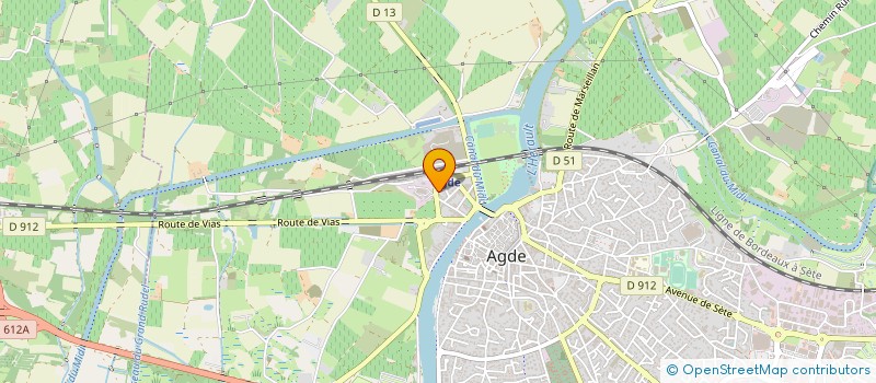 localisation de l'entreprise MONSIEUR SYLVAIN ROIG  AGDE