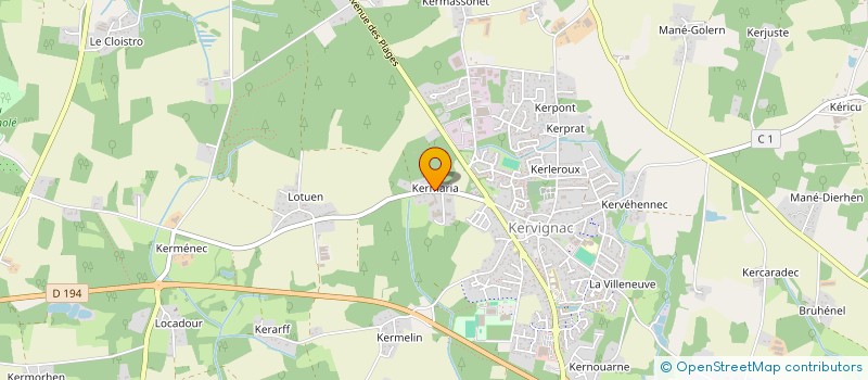 localisation de l'entreprise MONSIEUR SYLVAIN ROLLAND à KERVIGNAC