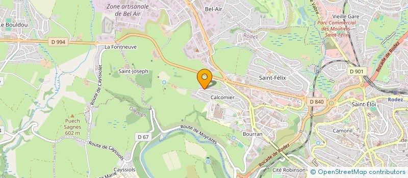 localisation de l'entreprise MONSIEUR SYLVAIN ROLS  RODEZ