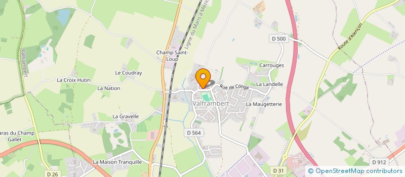 localisation de l'entreprise MONSIEUR SYLVAIN ROQUET à VALFRAMBERT