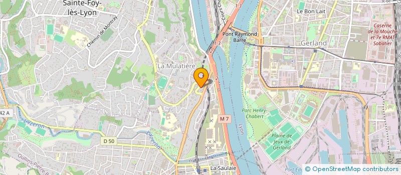localisation de l'entreprise MONSIEUR SYLVAIN ROUDIER  LA MULATIERE