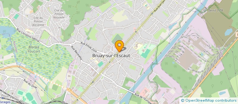 localisation de l'entreprise MONSIEUR SYLVAIN ROUSSEL  BRUAY-SUR-L'ESCAUT