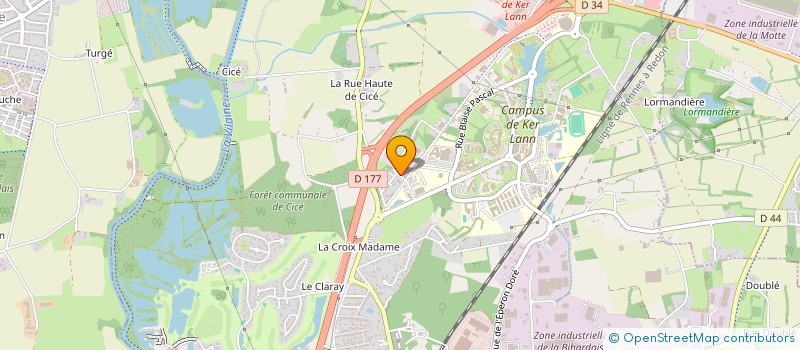 localisation de l'entreprise MONSIEUR SYLVAIN ROUSSEL  BRUZ