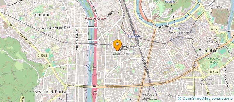 localisation de l'entreprise MONSIEUR SYLVAIN ROUSSELLE à GRENOBLE