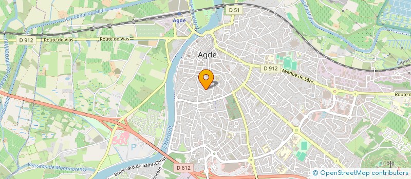 localisation de l'entreprise MONSIEUR SYLVAIN ROUSSET  AGDE