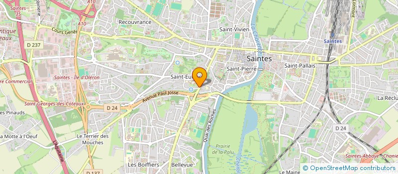 localisation de l'entreprise MONSIEUR SYLVAIN ROY  SAINTES