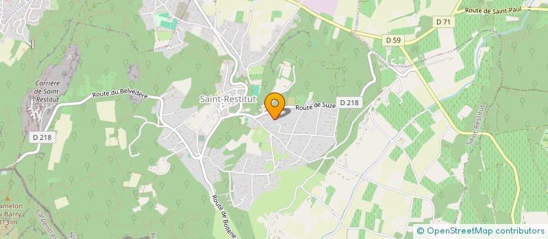 localisation de l'entreprise MONSIEUR SYLVAIN ROZIER  SAINT-RESTITUT