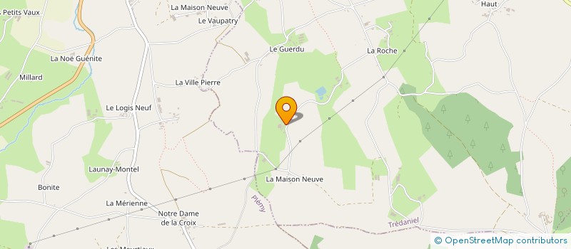 localisation de l'entreprise MONSIEUR SYLVAIN RUELLO  TREDANIEL