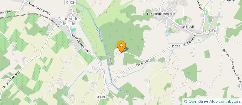 localisation de l'entreprise MONSIEUR SYLVAIN RUPE  CRAVANS