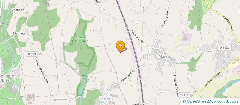 localisation de l'entreprise MONSIEUR SYLVAIN SAGET  MARSAZ