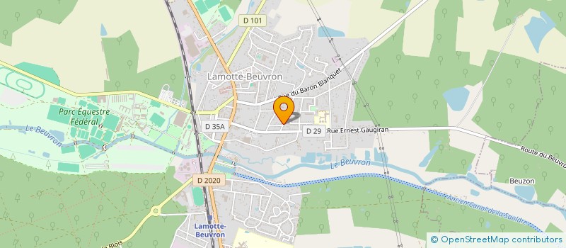 localisation de l'entreprise MONSIEUR SYLVAIN SAINTRAPT  LAMOTTE-BEUVRON