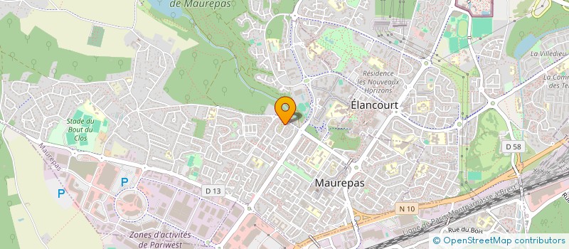 localisation de l'entreprise MONSIEUR SYLVAIN SALMON  MAUREPAS