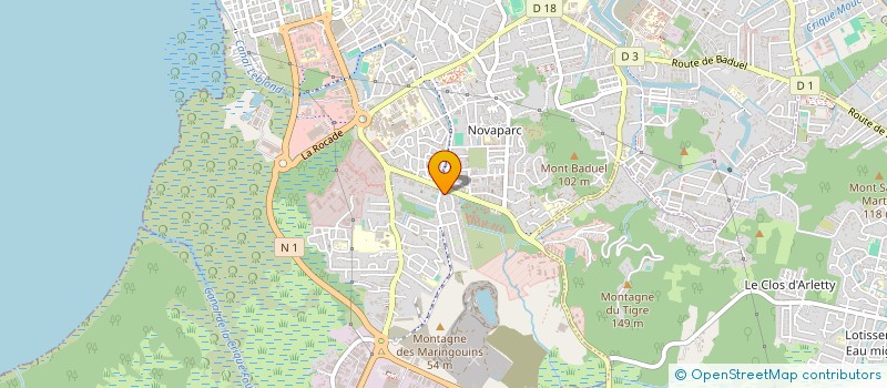 localisation de l'entreprise MONSIEUR SYLVAIN SANTELLI  CAYENNE