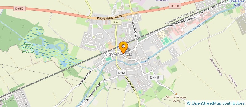 localisation de l'entreprise MONSIEUR SYLVAIN SANTERNE  VITRY-EN-ARTOIS