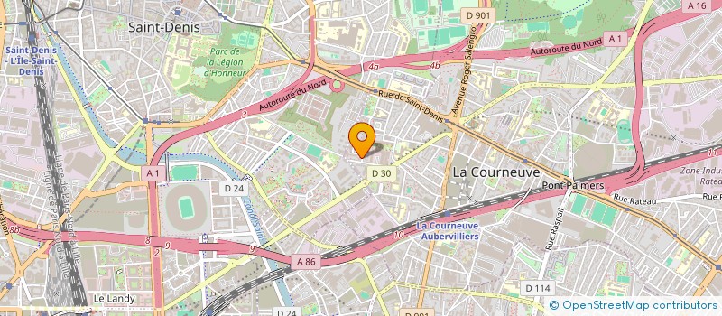 localisation de l'entreprise MONSIEUR SYLVAIN SARANGABANY à LA COURNEUVE