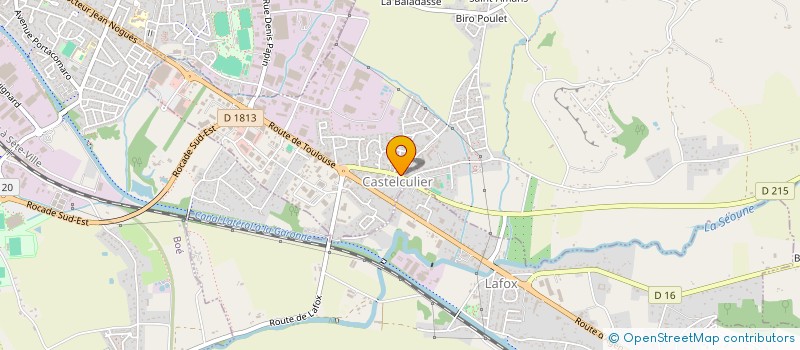 localisation de l'entreprise MONSIEUR SYLVAIN SARRAT  CASTELCULIER