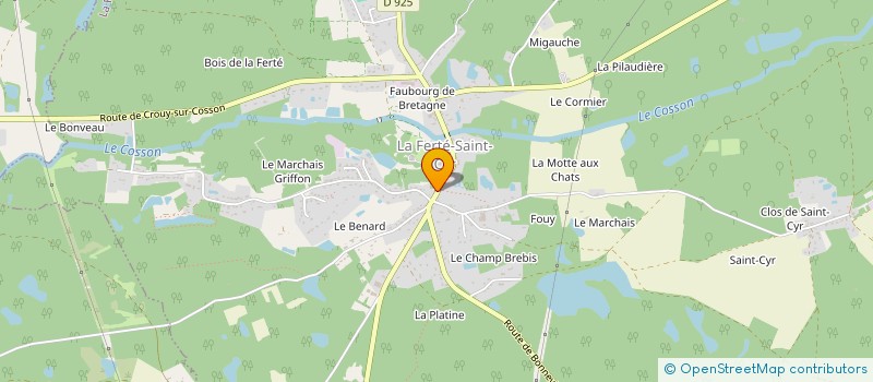 localisation de l'entreprise MONSIEUR SYLVAIN SAUNIER  LA FERTE-SAINT-CYR